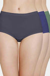 Amante Solid Low Rise Three-Fourth Coverage Hipster Panty (Pack of 3 ) - Assorted — thumbnail 1